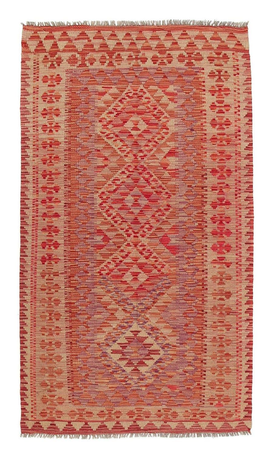 Tapis de couloir Tapis Kelim - Splash - 185 x 101 cm - multicolore