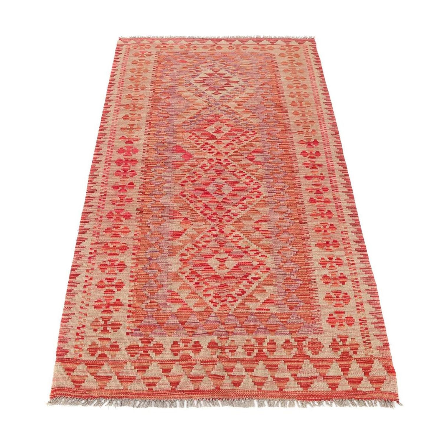 Tapis de couloir Tapis Kelim - Splash - 185 x 101 cm - multicolore