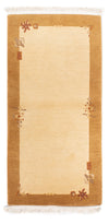 Tapis Népalais 72x141cm - Tapis en laine - Rectangle / Beige / 72 x 141 cm Rectangle