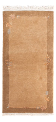 Tapis Népalais - Royal - 138 x 73 cm - marron clair