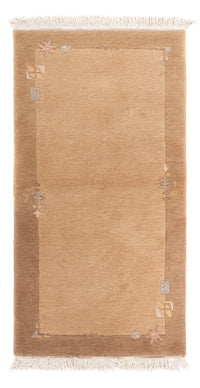 Tapis Népalais - Royal - 141 x 73 cm - marron clair