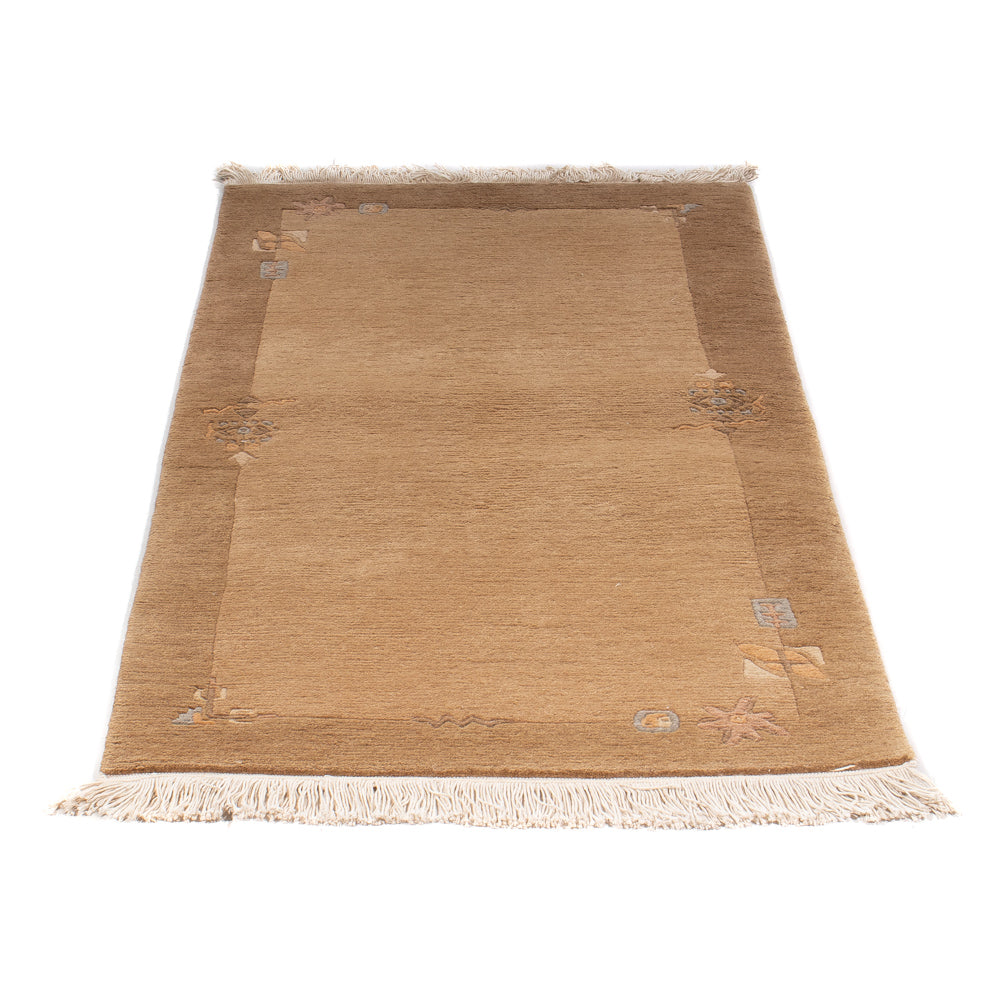 Tapis Népalais - Royal - 141 x 73 cm - marron clair