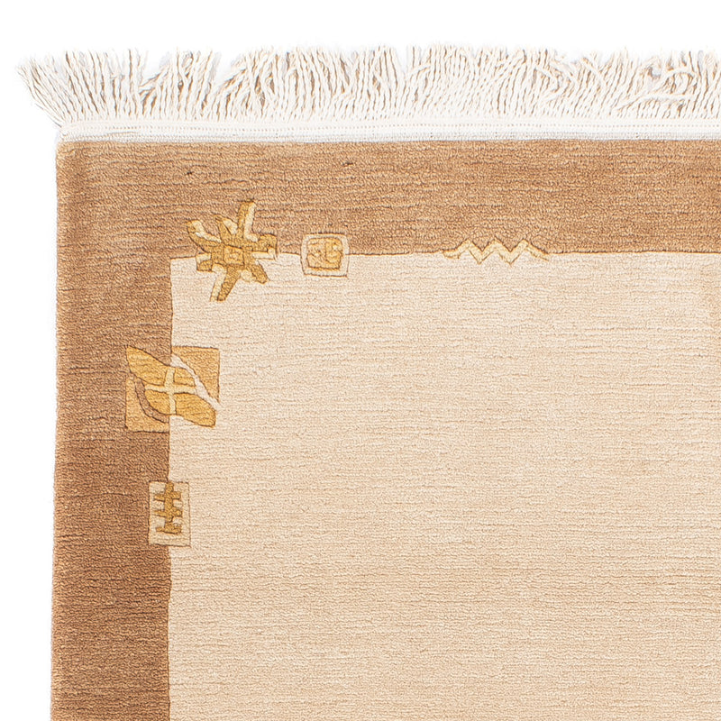 Tapis Népalais - Royal - 139 x 72 cm - beige