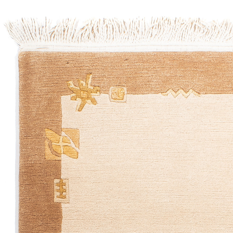 Tapis Népalais - Royal - 143 x 73 cm - beige