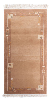 Tapis Népalais - Royal - 144 x 73 cm - marron clair