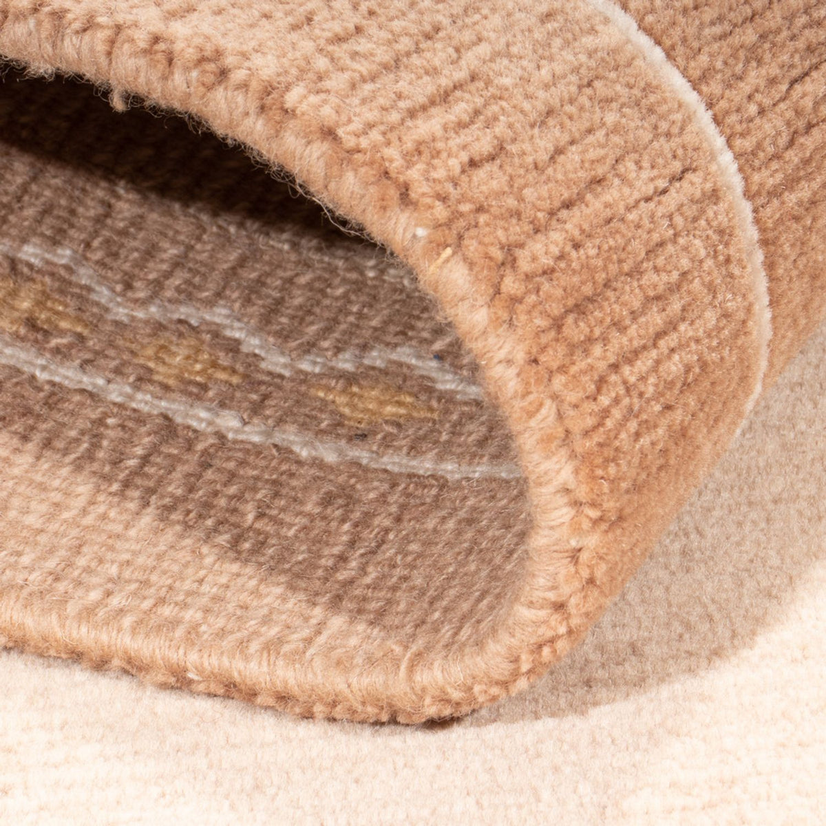 Tapis Népalais - Royal - 144 x 73 cm - marron clair