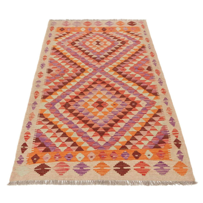 Tapis de couloir Tapis Kelim - Splash - 192 x 110 cm - multicolore