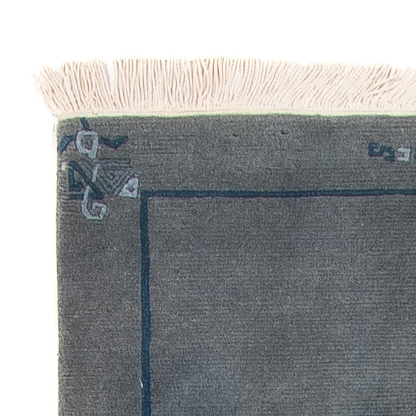 Tapis de couloir Tapis Népalais - 329 x 73 cm - bleu