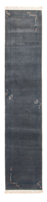 Tapis de couloir Tapis Népalais - 343 x 73 cm - bleu