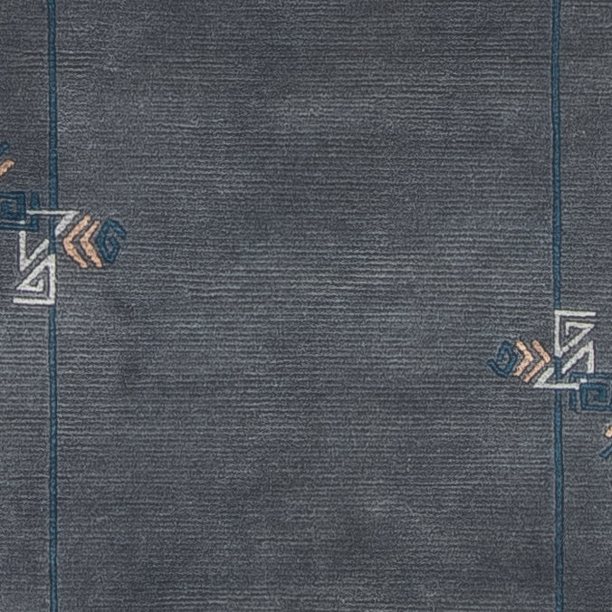 Tapis de couloir Tapis Népalais - 343 x 73 cm - bleu