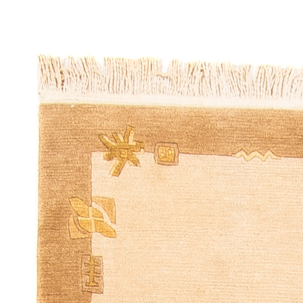 Tapis de couloir Tapis Népalais - 263 x 70 cm - beige