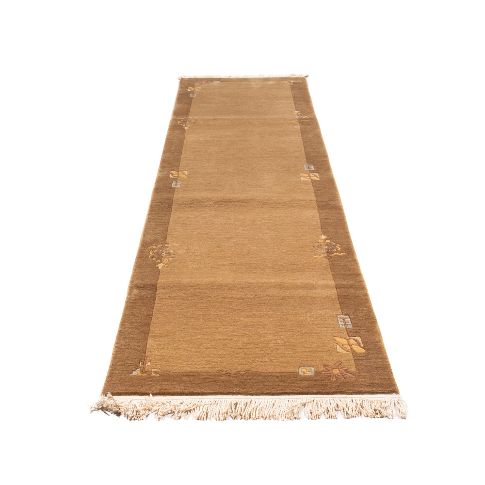 Tapis de couloir Tapis Népalais - 265 x 72 cm - beige