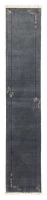 Tapis de couloir Tapis Népalais - 330 x 71 cm - bleu