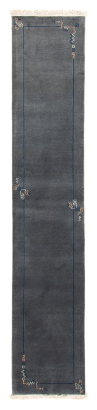Tapis de couloir Tapis Népalais - 330 x 71 cm - bleu