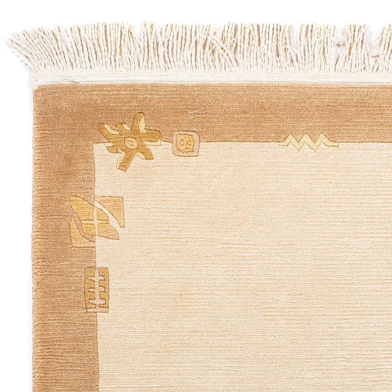 Tapis Népalais - Royal - 137 x 71 cm - beige