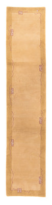 Tapis de couloir Tapis Népalais - 333 x 74 cm - beige