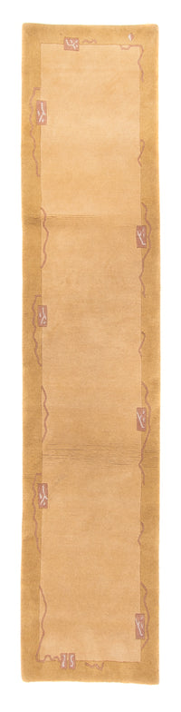 Tapis de couloir Tapis Népalais - 333 x 74 cm - beige