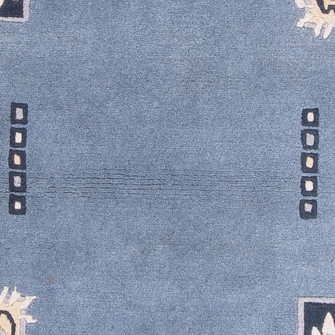Tapis de couloir Tapis Népalais - 332 x 70 cm - bleu