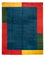 Tapis Gabbeh - Indus - 398 x 291 cm - bleu
