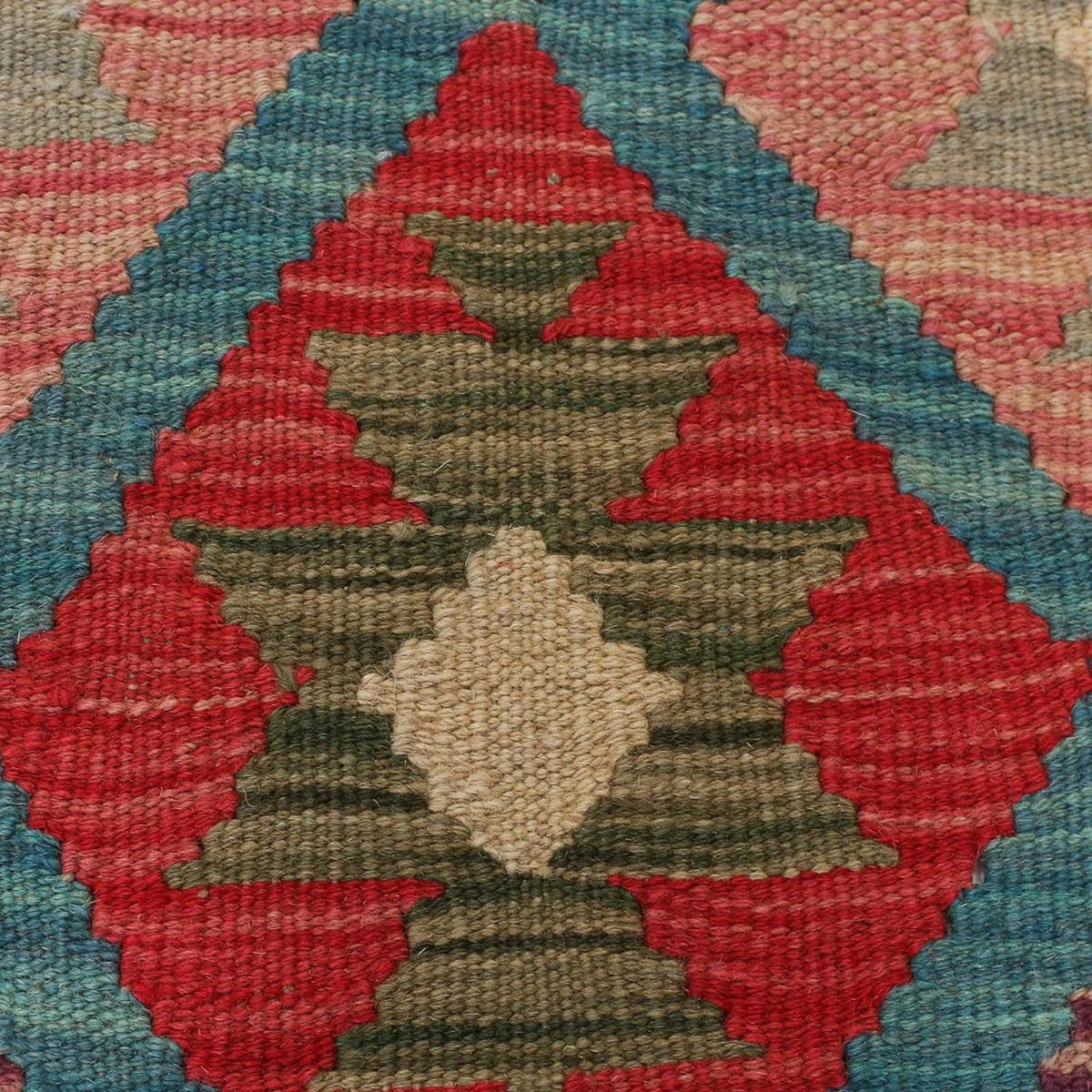 Tapis de couloir Tapis Kelim - Splash - 198 x 110 cm - multicolore