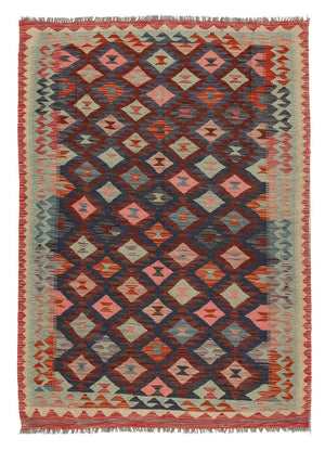 Tapis Kelim - Splash - 185 x 126 cm - multicolore