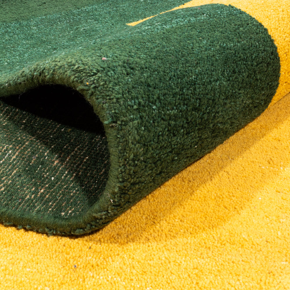 Tapis Gabbeh - Indus - 346 x 253 cm - jaune