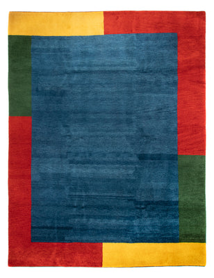 Tapis Gabbeh - Indus - 397 x 285 cm - bleu