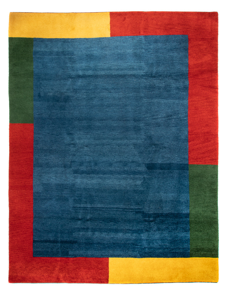 Tapis Gabbeh - Indus - 397 x 285 cm - bleu