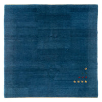 Tapis Gabbeh - Indus carré  - 254 x 251 cm - bleu