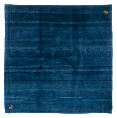 Tapis Gabbeh - Indus carré  - 255 x 250 cm - bleu