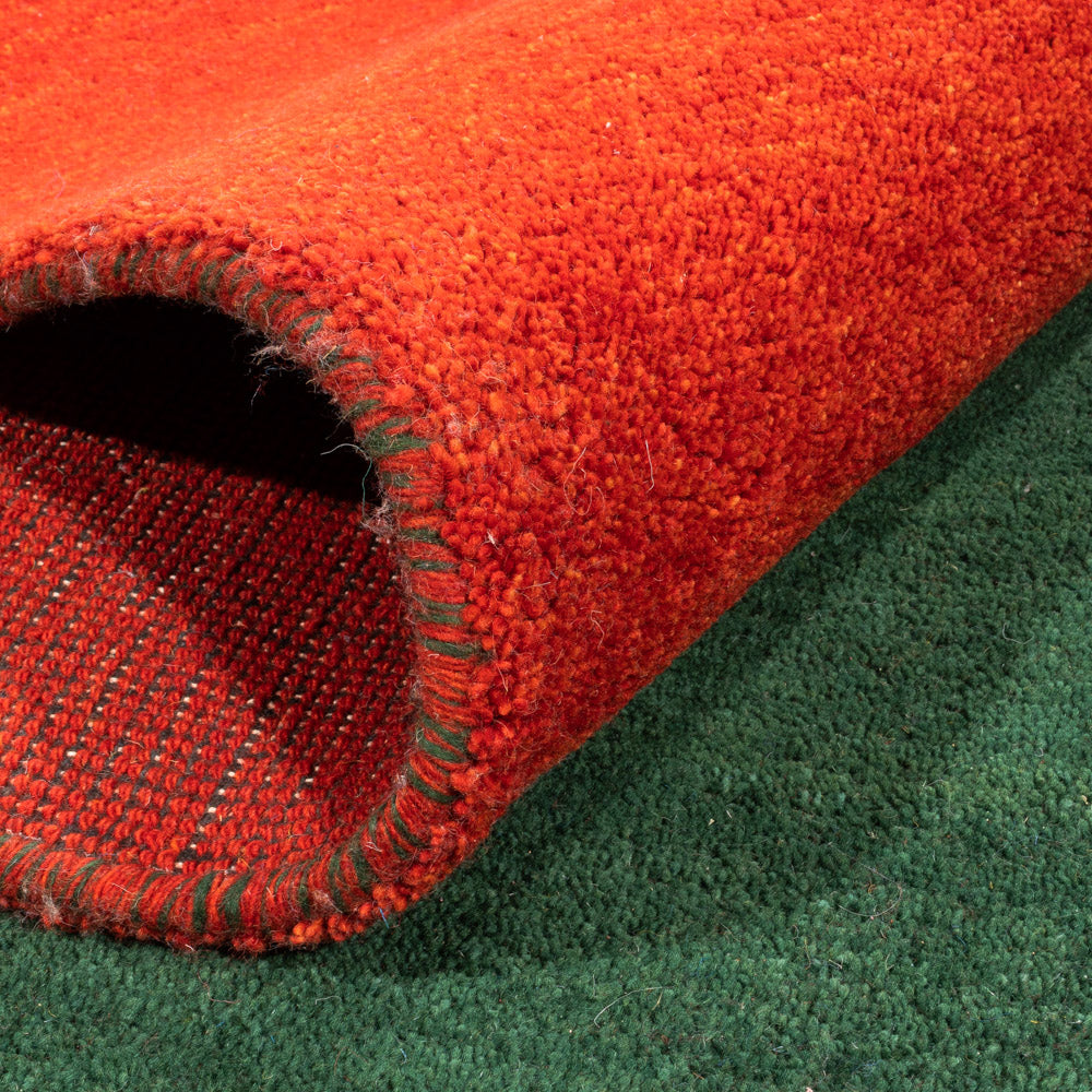 Tapis Gabbeh - Indus - Royal - 402 x 316 cm - vert