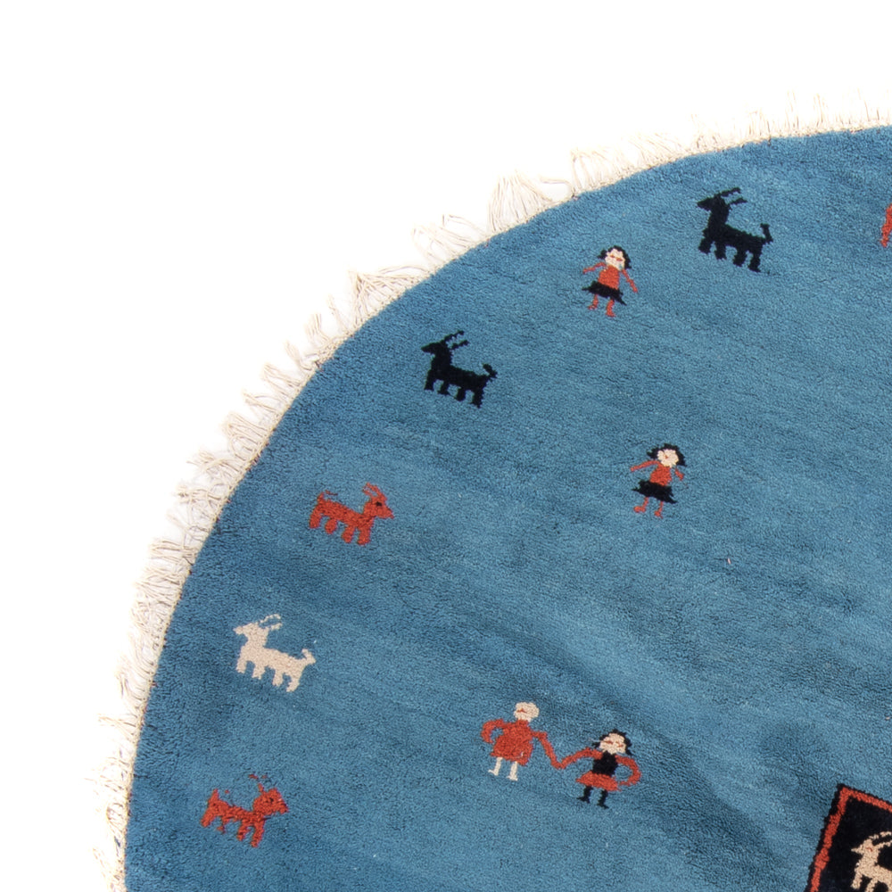 Tapis Gabbeh indien Tapis 195x195cm - Tapis en laine