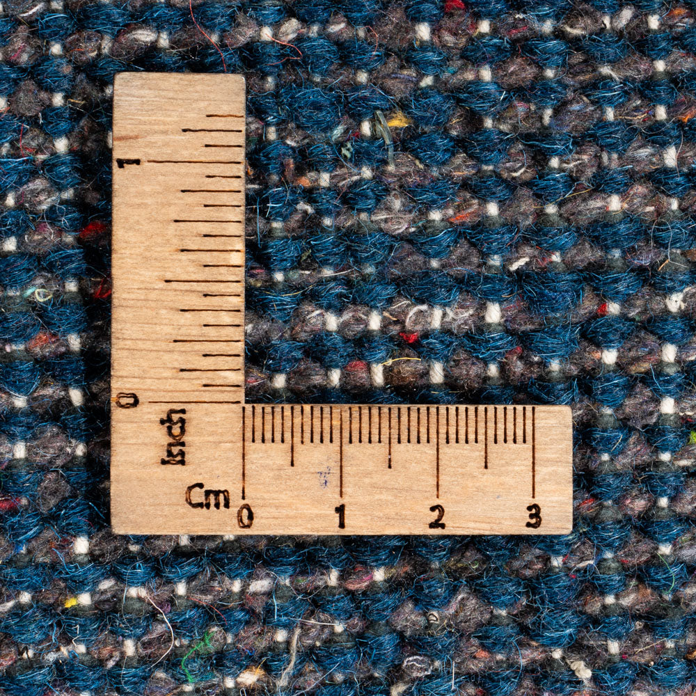 Tapis Gabbeh - Indus ronde  - 190 x 190 cm - bleu