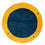 Tapis Gabbeh - Indus ronde  - 195 x 195 cm - bleu