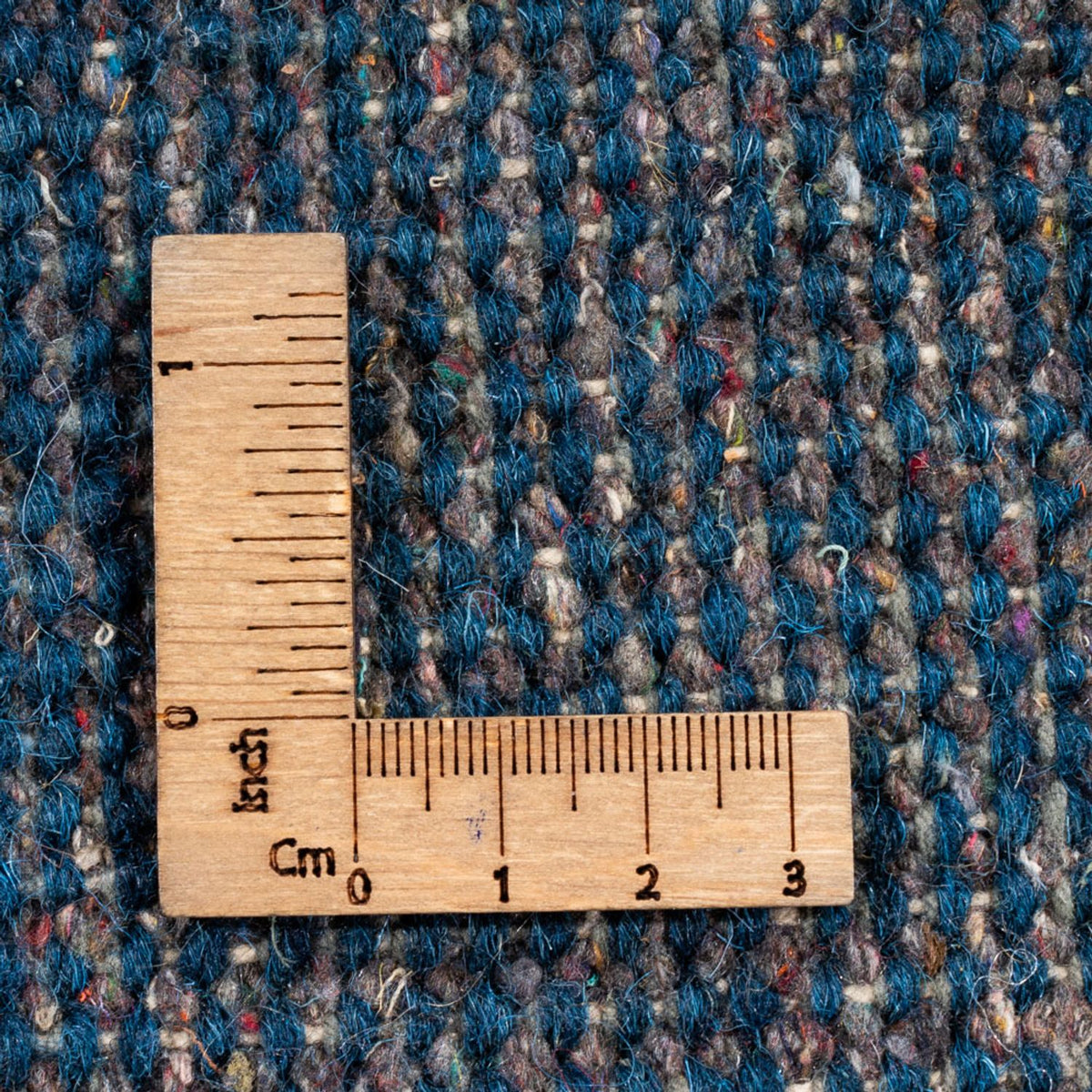 Tapis Gabbeh - Indus ronde  - 190 x 190 cm - bleu