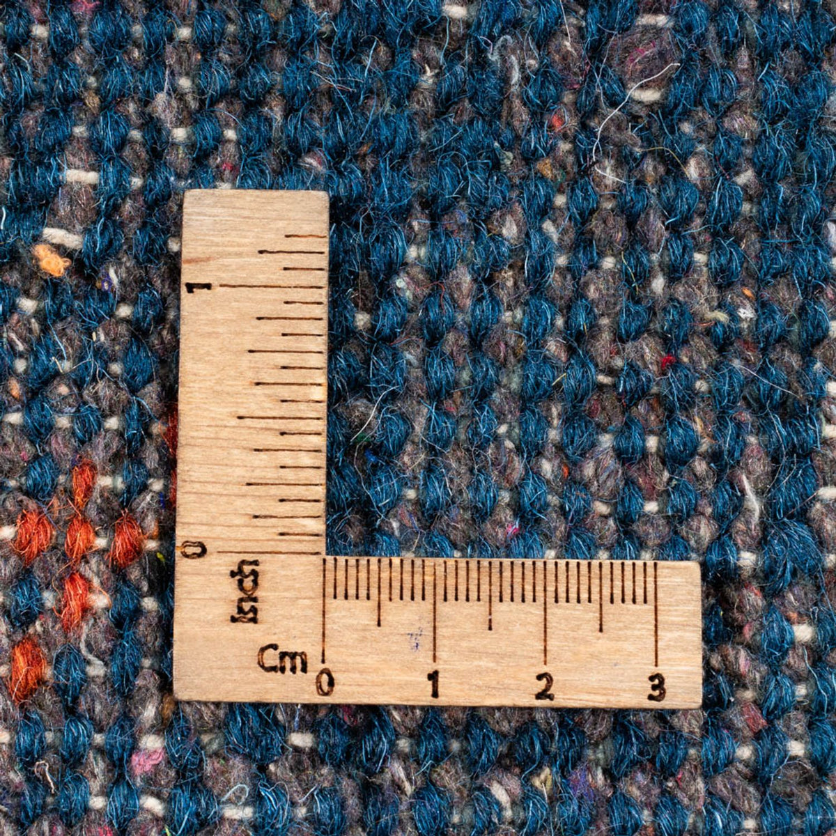 Tapis Gabbeh - Indus ronde  - 199 x 199 cm - bleu