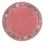 Tapis Népalais ronde  - 197 x 197 cm - fuchsia
