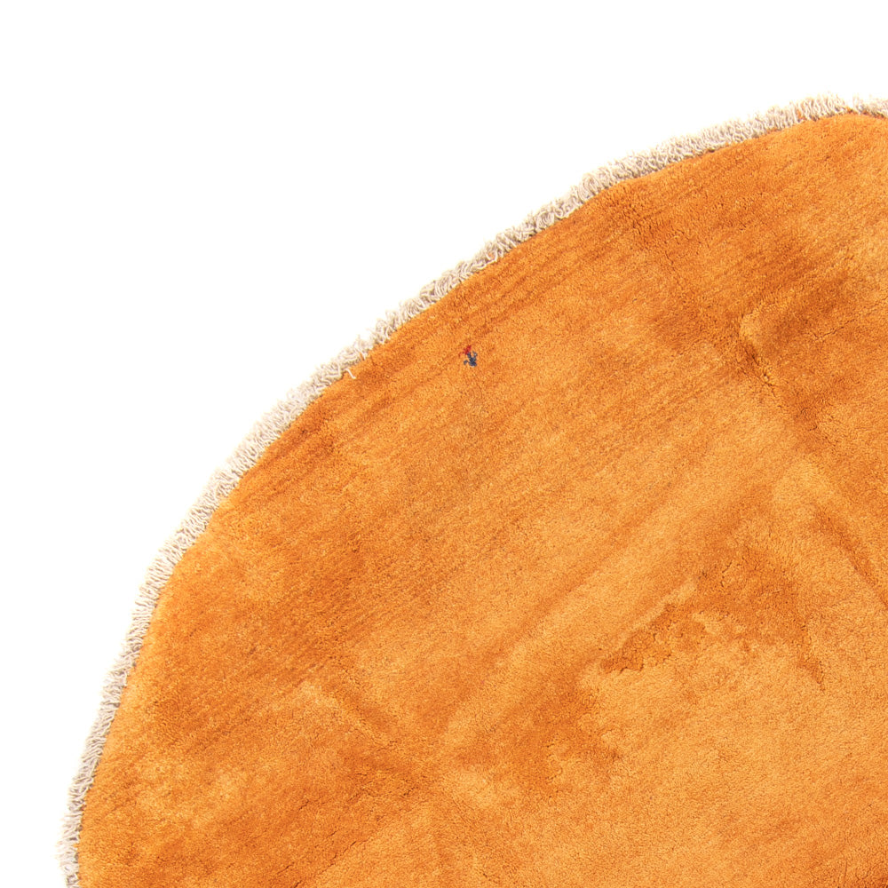 Tapis à poils longs ronde  - 200 x 200 cm - or