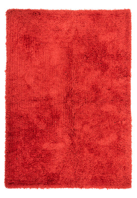 Tapis à poils longs - 240 x 170 cm - rouge