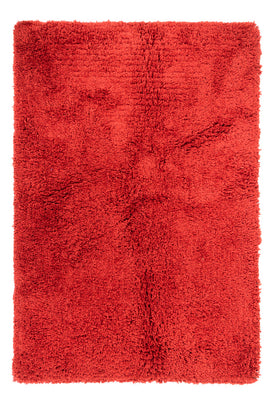 Tapis à poils longs - 200 x 140 cm - rouge