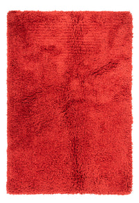 Tapis à poils longs - 200 x 140 cm - rouge