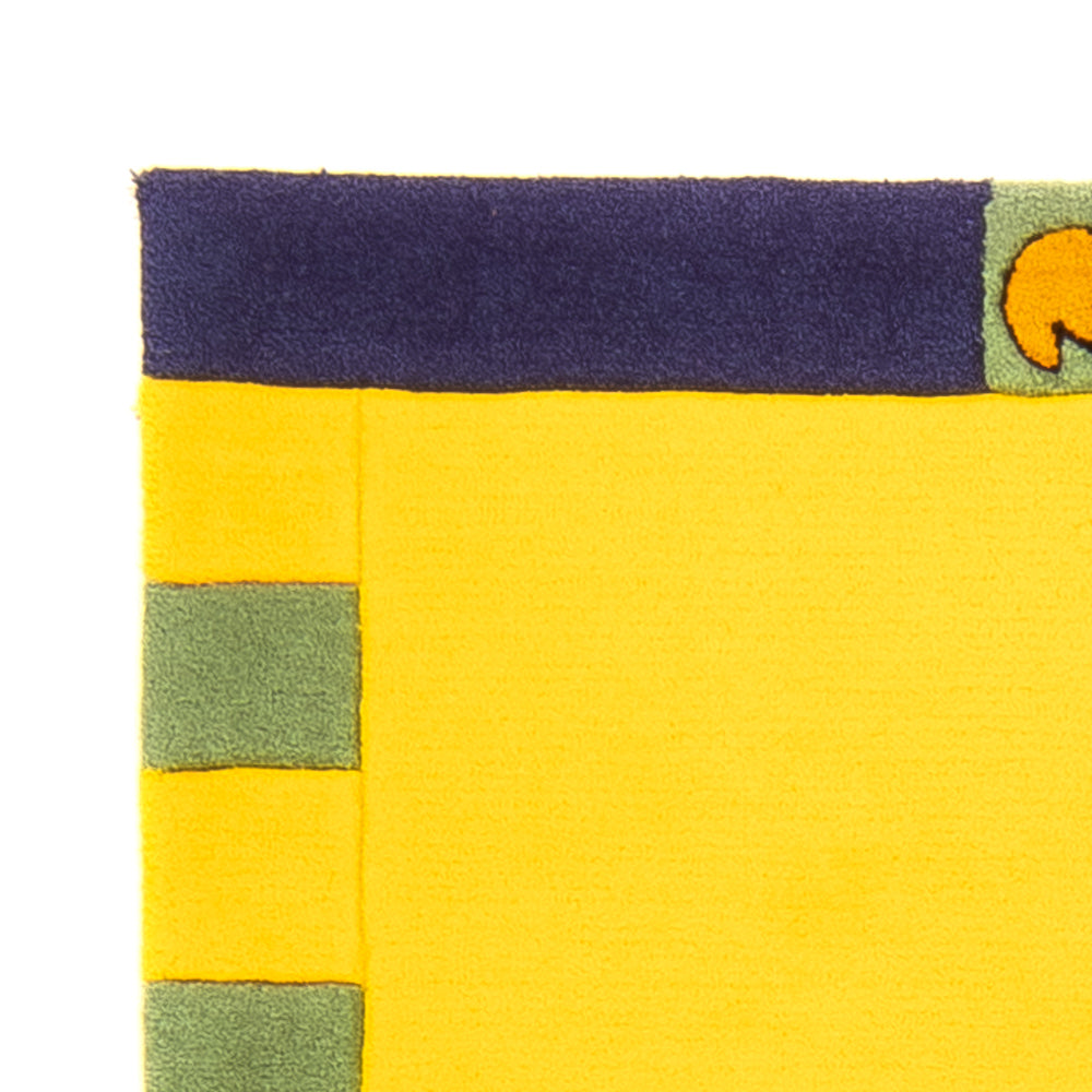 Tapis moderne - 160 x 90 cm - jaune