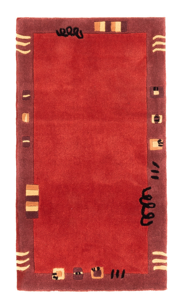 Tapis moderne - 140 x 70 cm - rouge