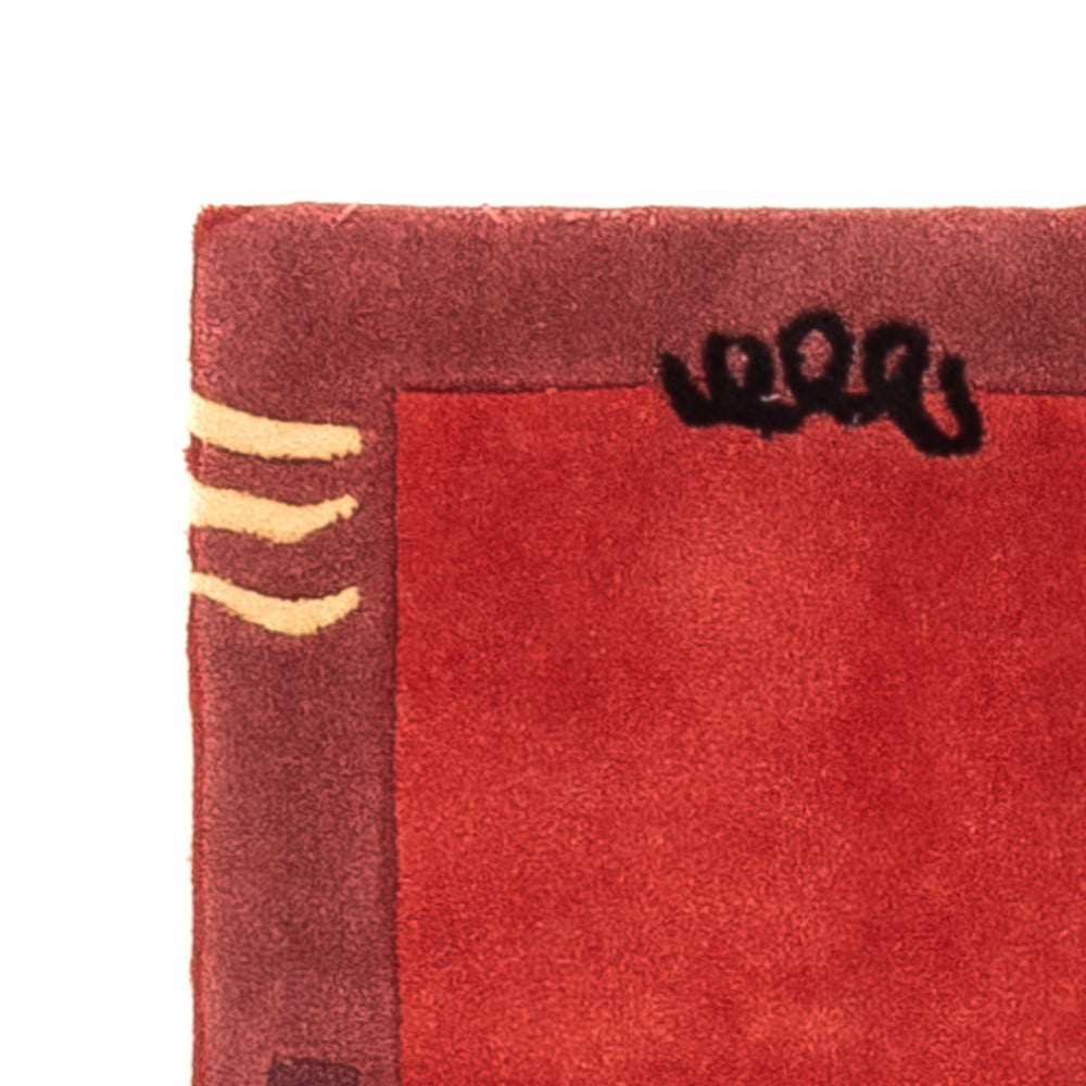 Tapis moderne - 140 x 70 cm - rouge