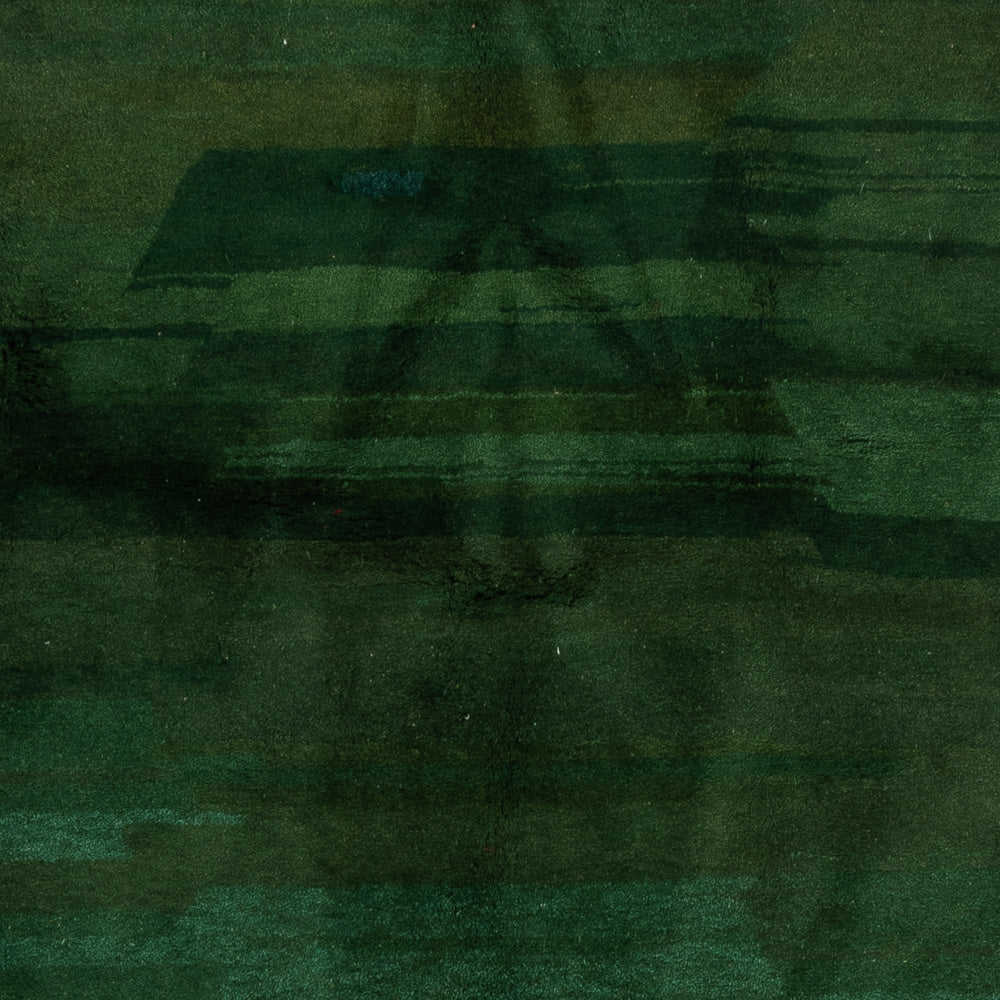 Tapis Gabbeh - Indus carré  - 205 x 196 cm - vert