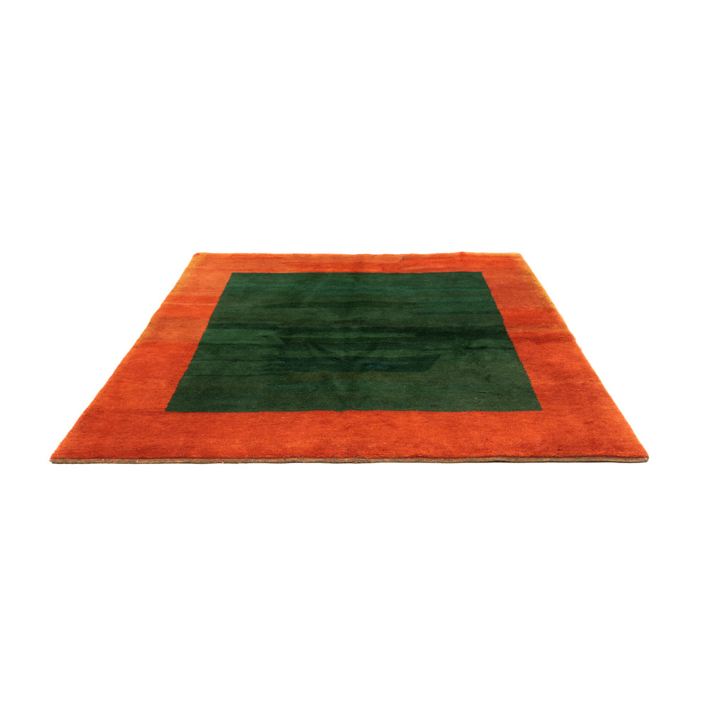 Tapis Gabbeh - Indus carré  - 205 x 196 cm - vert