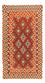 Tapis de couloir Tapis Kelim - Splash - 203 x 110 cm - rouge