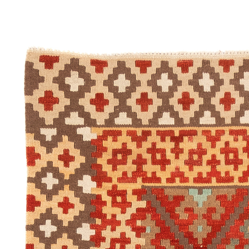 Tapis de couloir Tapis Kelim - Splash - 203 x 110 cm - rouge