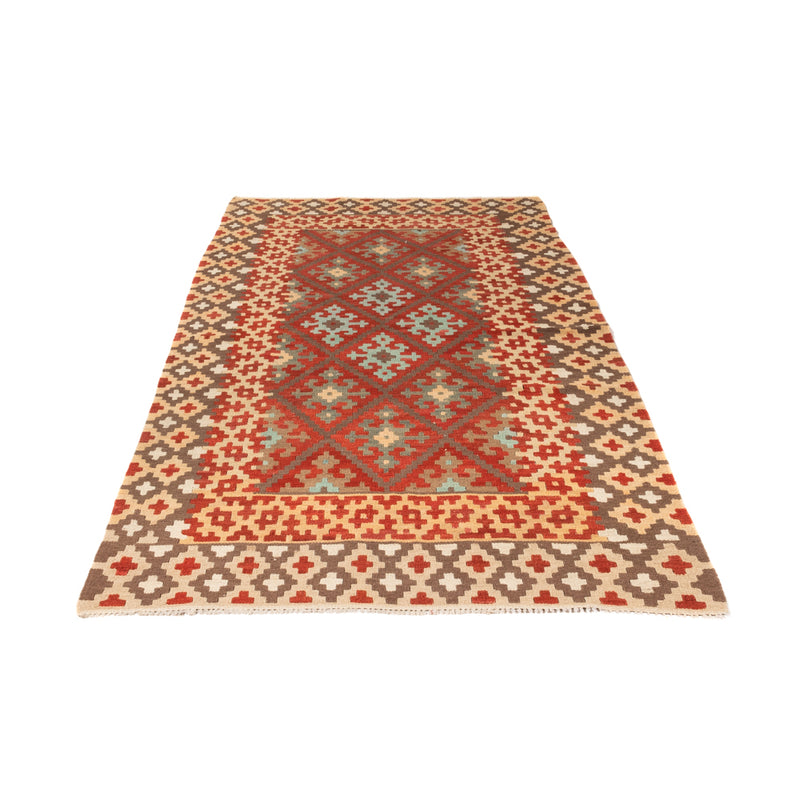 Tapis de couloir Tapis Kelim - Splash - 203 x 110 cm - rouge