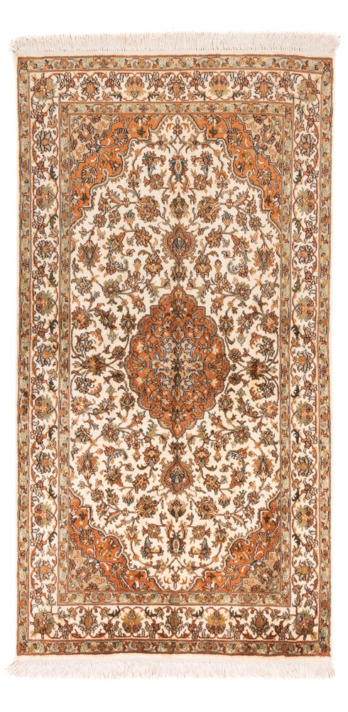 Tapis en soie - Soie du Cachemire - 168 x 95 cm - beige
